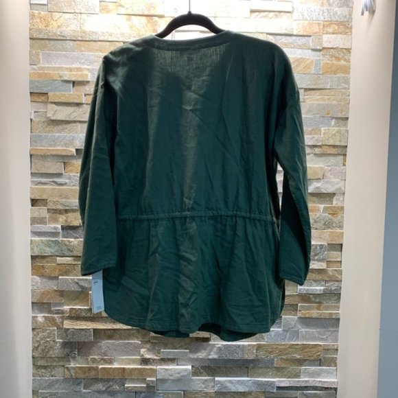 Eileen Fisher Shirttail Hem Organic Cotton Jacket - Picture 6 of 10